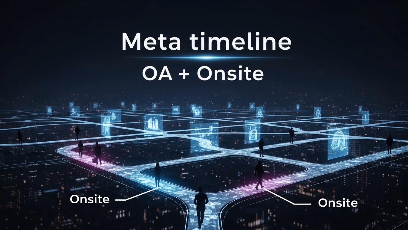 Meta timeline 一亩三分地 | OA + Onsite 全流程拆解