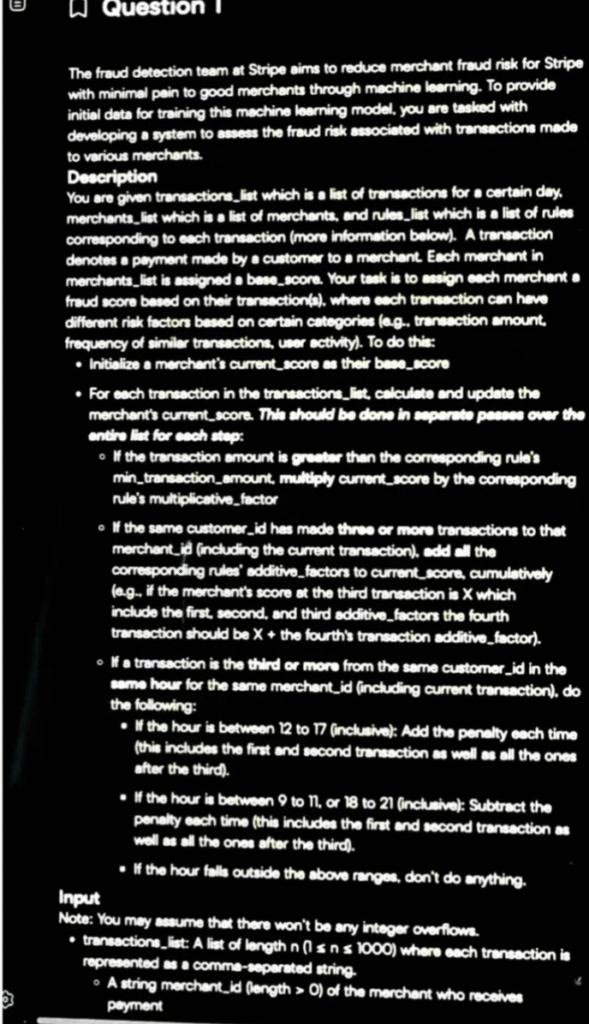 Stripe HackerRank Online Assessment Questions