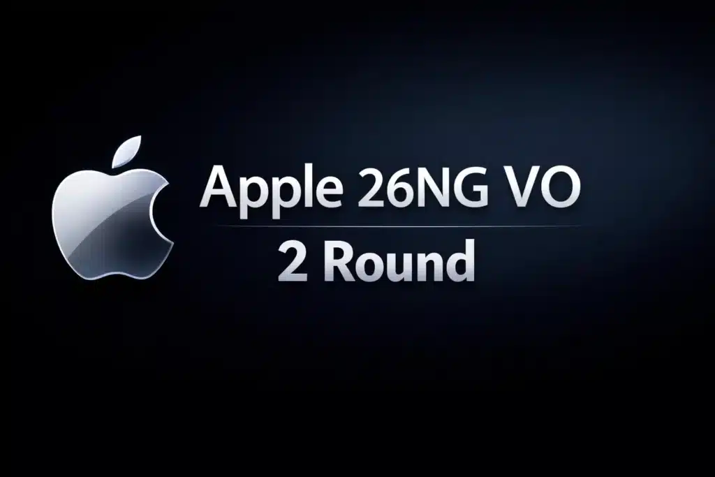 Apple 26NG VO: 2 Tech Rounds + Design Deep Dive Apple 26NG VO: 2 Tech Rounds + Design Deep Dive