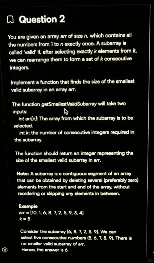 IBM OA -Q2：最短子数组 + k 个递增元素