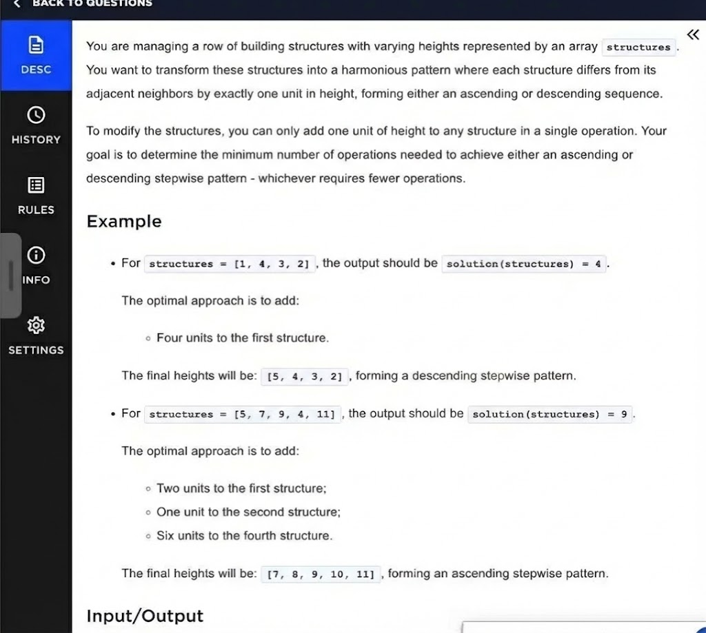 第四题：最少操作次数使数组变成递增或递减步长为 1 的序列