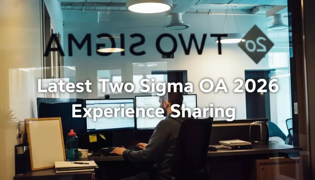 最新 Two Sigma OA 2026 经验分享 | 两道真题 + 解法解析 + 高频题型总结