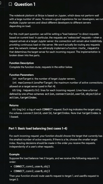 Stripe Online Assessment