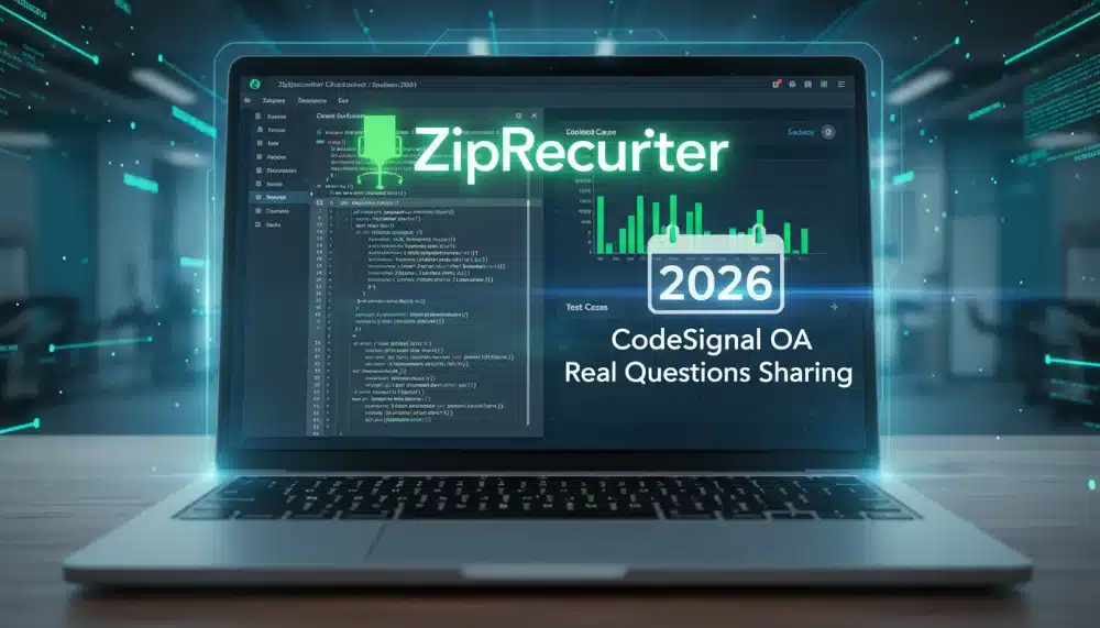 2026 ZipRecruiter CodeSignal OA 真实题目分享 | 4 道题 70 分钟全 AC 经验